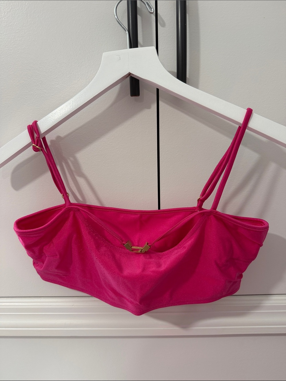 Cult Gaia Fuchsia Strappy swim suit